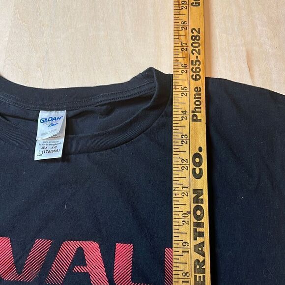 Livall Graphic T Shirt Crew‎ Neck Short Sleeve Black Casual Basic Top - Picture 3 of 7